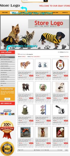 Funny Dog eBay Storefront Template \u2013 8 Reasons to Buy eBay