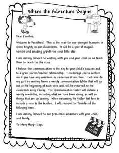 welcome letter to parents template under fontanacountryinn com welcome letter to parents template