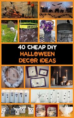 40 cheap easy diy halloween decorations