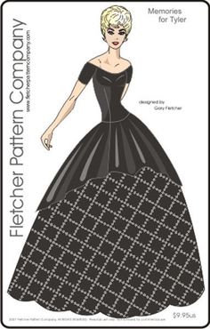 sewing pattern for the Tyler Wentworth doll by Tonner Black Tie Affair
