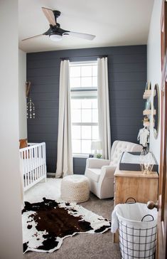 nursery boy accent wall baby modern gray farm room bedroom rooms walls decor themes crib vibes really