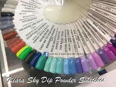 kiara sky color swatches gel nail swatches in 2019 kiara sky color chart