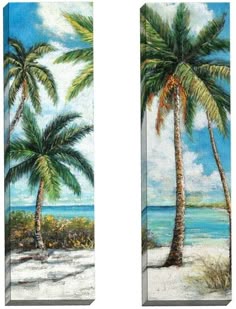 palm tree paintings coastal decor pinterest palm tree