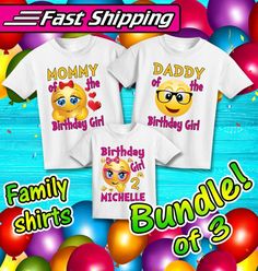 Emojis *With NAME* 5th Fifth 5 Birthday Yellow Tutu Dress Fast Shipping