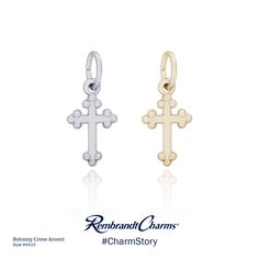 Rembrandt Sterling Silver Confirmation Charm on a Sterling Silver Rope Chain Necklace