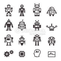 15 Best Robot Icon Images Robot Icon Icon Design Drawings