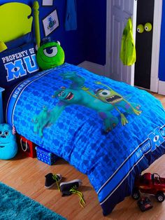 monsters inc university sulley feature toddler bed kids bedroom monster university bed sheets