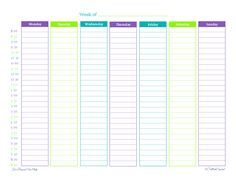 free printable weekly schedule things that caught my eye 6 weekly time schedules