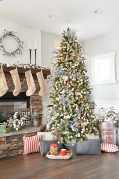 farmhouse christmas tree modern decor michaels holiday decorations karaspartyideas party decorating trees xmas farm kara cozy types down themes