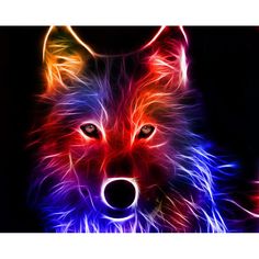 neon wolf neon wonders pinterest wolf wolf painting and wolf