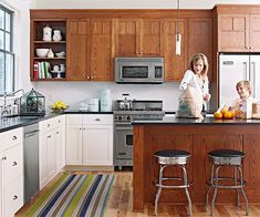 37 Best Granite Countertops With Oak Cabinets Images Kitchen Decorating With Oak Cabinets