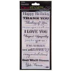 Postage Scrapbooking Stamps for Card Making by The Stamps of Life Phrases and Sentiments