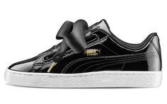 Nero Donna Puma Basket Heart Exotic Sneakers Pelle Scarpe e Nero Donna Puma Basket Heart Exotic Sneakers Pelle Scarpe e