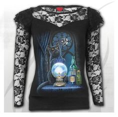 Baggy Top Black Spiral WITCHING HOUR