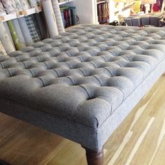 chesterfield style oxford deep buttoned large footstool / coffee chesterfield style oxford deep buttoned large footstool / coffee