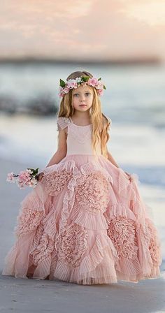 Vintage Cute Flower Dress 3T