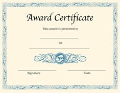 printable recognition certificates