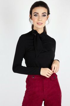 Voodoo Vixen Sadie Gingham Retro Vintage Rockabilly Ladies Womens Black Top