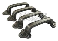 Shed 4 Cast Iron Antique Style RUSTIC Barn Handle Gate Pull Door Handles