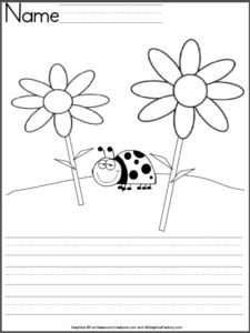 kindergarten writing templates