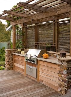 21 Insanely Clever Design Ideas For Your Outdoor Kitchen Nice Built In Grill Design Pictures Remodel Decor And Ideas Page 10 Would Really Be Nice To Have A Designated Covered Area Place Eat Out