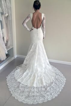 Low Open Back Wedding Dresses