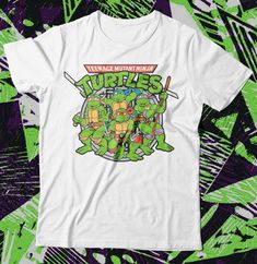 Teenage Mutant Niños Camiseta Ninja Turtles Tmnt Clásico Camisa Camiseta Top Gracioso