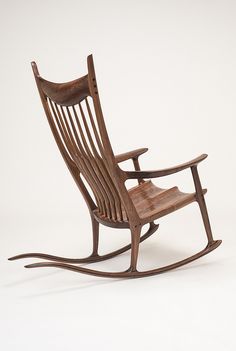 a rare and important cherry rocking chair by sam maloof be seated