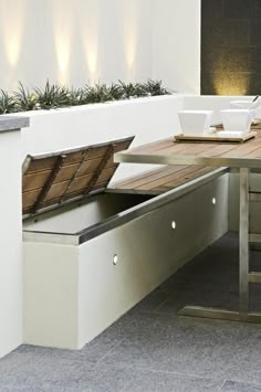 132 Best Wall Bench Images On Pinterest Seating Areas Dinner Room Love The Built In Seating Storage Benches With Outdoor Accent Lighting Patio Furniture Home Decor Diy Design Inspiration Plastic Bench