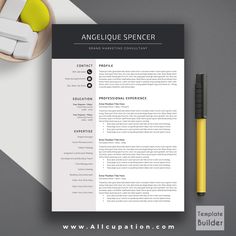 modern resume templates word