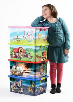 boite de rangement playmobil gifi