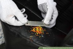 it s pretty easy to remove melted crayons from your car seat