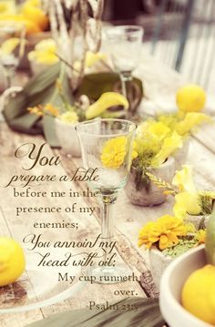 Psalm 23 5 6 Esv You Prepare A Table Before Me In The Presence Psalm 23 5 He Prepares A Table For Me In The Presence Of My
