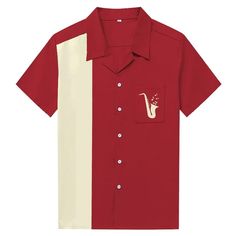 Retro Purple Black Rockabilly Bowling Shirts