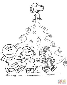 Charlie Brown Christmas Tree Coloring Page From Peanuts Category Select 24595 Printable Crafts Of Cartoons Nature Animals Bible And Many More