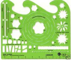 Garden Design Template 1:50 and 1:100 scale architectural drawing template stencil £9.40 Garden Design Template 1:50 and 1:100 scale architectural drawing template stencil £9.40