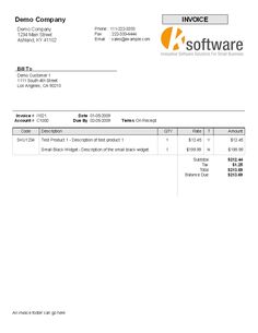 invoice template word doc