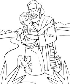 Prodigal son for the little ones in Sunday School | Bible - Coloring ... Prodigal son for the little ones in Sunday School | Bible - Coloring ...