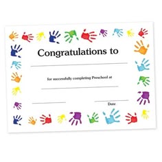 preschool graduation certificate template
