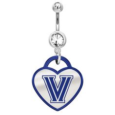 Minnesota Golden Gophers Belly Navel Ring in Color Logo Stainless Steel and Sterling Silver