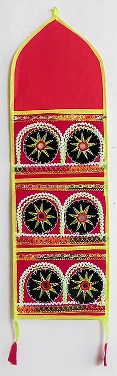 Cloth Wall Hangings ganesha - (wall hanging) (applique work on cotton cloth Cloth Wall Hangings ganesha - (wall hanging) (applique work on cotton cloth