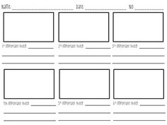 more free storyboard templates writing pinterest storyboard simple storyboard template