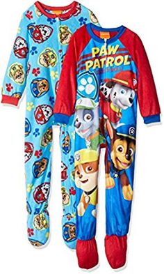 Paw Patrol Little Boys Toddler Snow Pups 2-Piece Pajamas-blue//multi