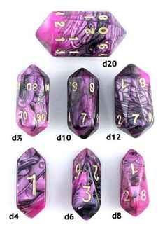 Another Kind Of Dice Custom Metal Dice Third Edition AKO Dice 1 Die purple