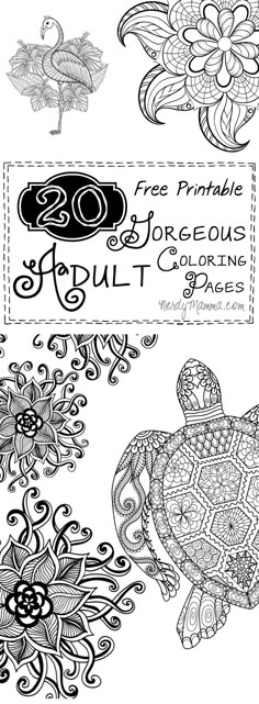 These 20 Free Printable GORGEOUS Adult Coloring Pages Are So Pretty Im Thinking