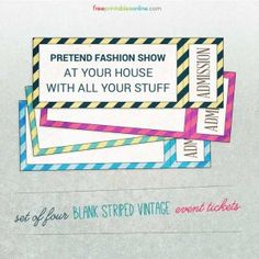 how to make event tickets