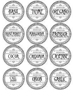 label spice jars