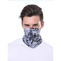 YJZQ Cycliste Bandana Protection Homme Cagoule Couvercle de Visage Sport Ma-sque de Charbon Actif Anti-Pollution Tour de Cou Anti-poussi/ère Anti-salive UV50+