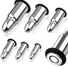 Price Per 1 Painful Pleasures Multi Tunnel Stainless Steel Single Flare Earlets 8mm up to 50mm