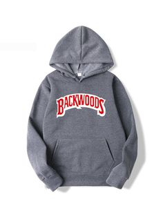 HOSD The Screw Thread Cuff Hoodies Streetwear Backwoods Hoodie Sweatshirt Men Fashion Autumn Winter Hip Hop Hoodie Pullover